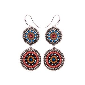Erik & Mike Soan Small 2 Circle Earrings in Mohave